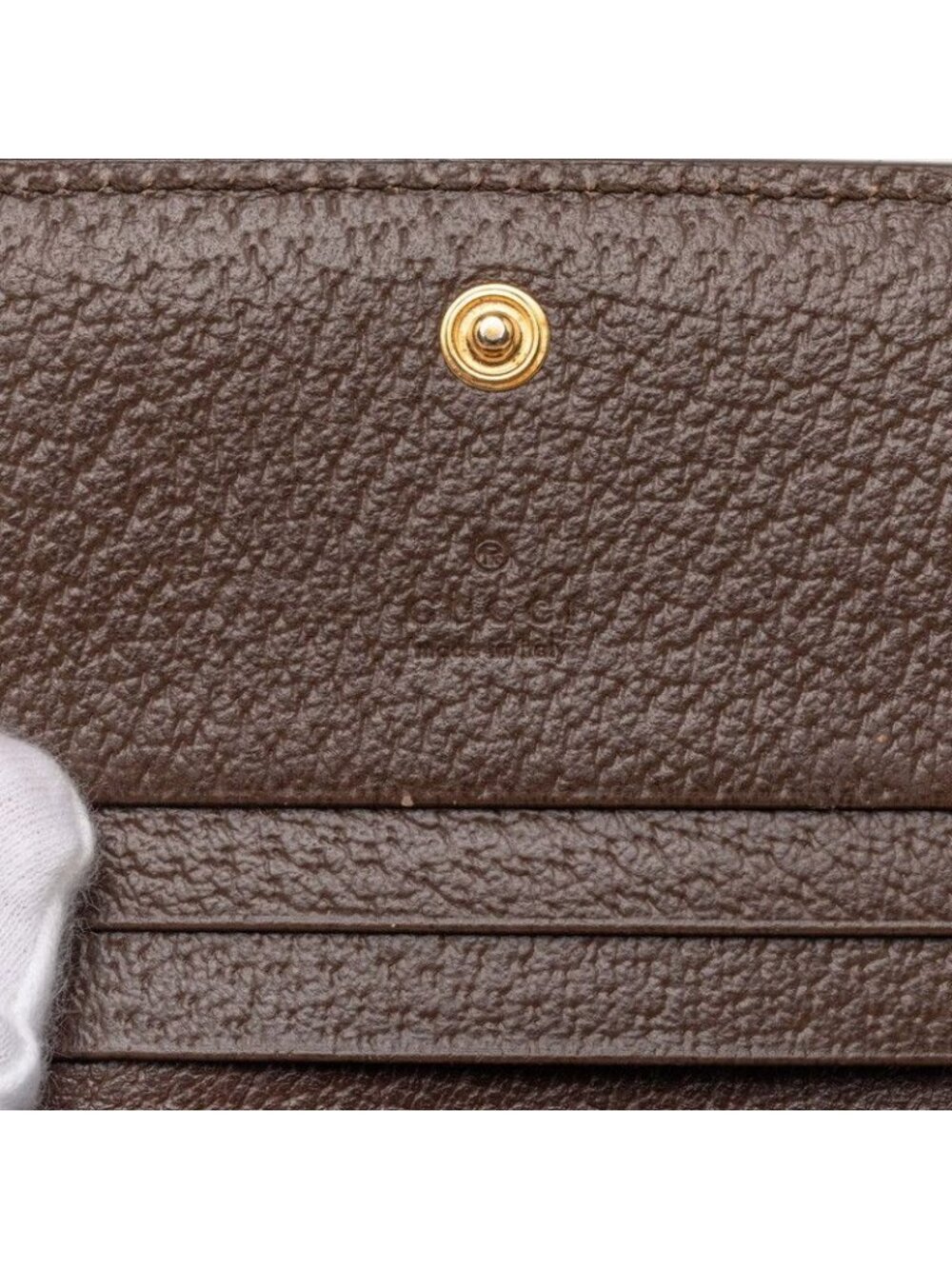 Gucci Ophidia GG Supreme Bifold Wallet Compact Beige Multicolor Leather - Picture 7 of 9